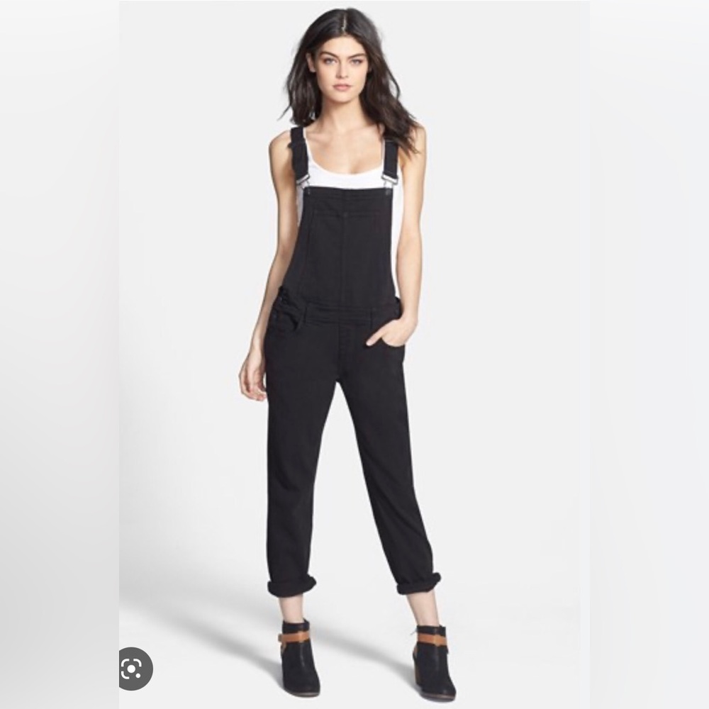 PAIGE Sierra High Waist Denim Overalls - Picture 5 of 11